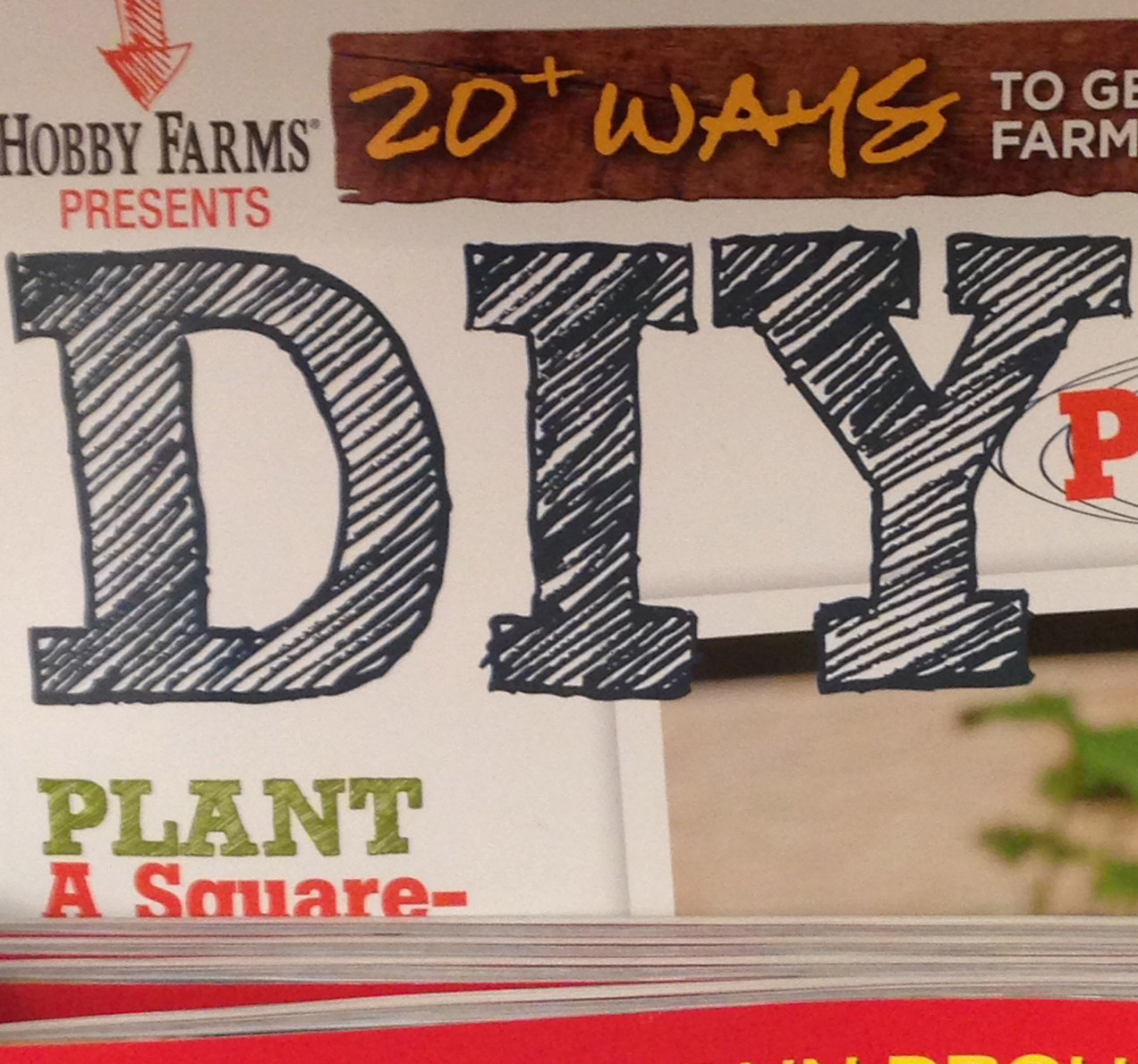 Sketch Block font on a magazine cover
